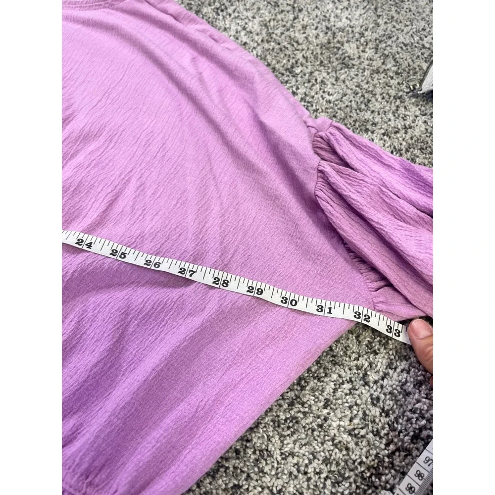 Free People El Mar FP Beach Lavender Purple Ruffle Tiered Mini Dress XS Coverup